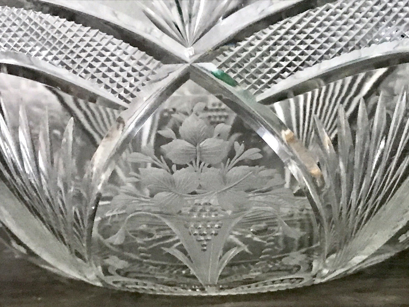 Antik Jugendstil SEHR EDEL Glasschale Schale Kristallglas Glas Schliff geätzt?