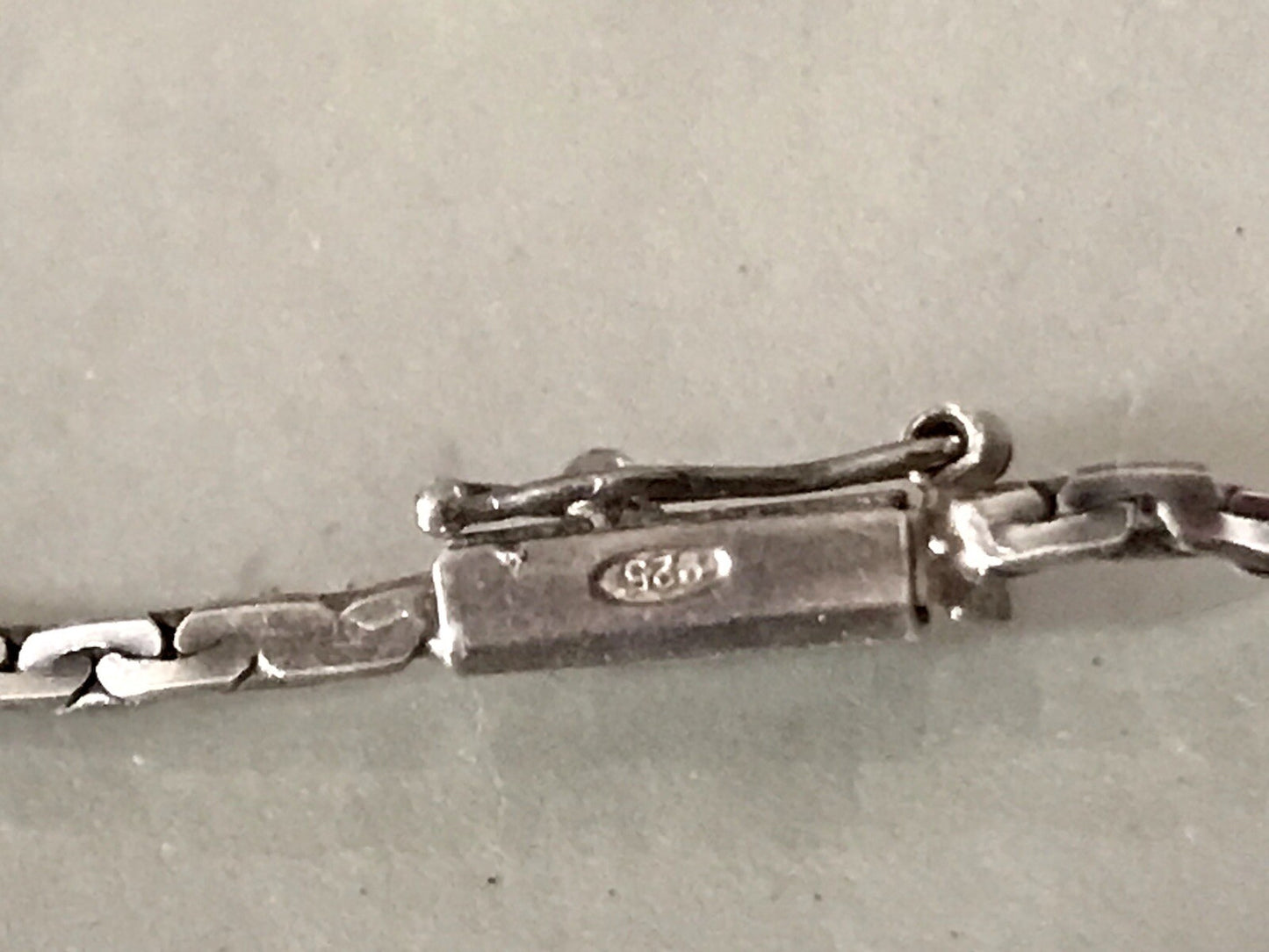 Antik Edel Jugendstil 925 Silber Collier Halskette Saphire? SCHÖN
