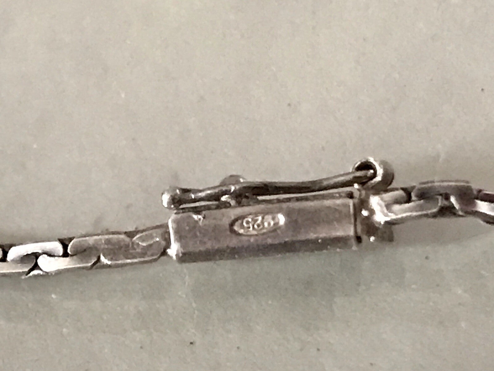 Antik Edel Jugendstil 925 Silber Collier Halskette Saphire? SCHÖN