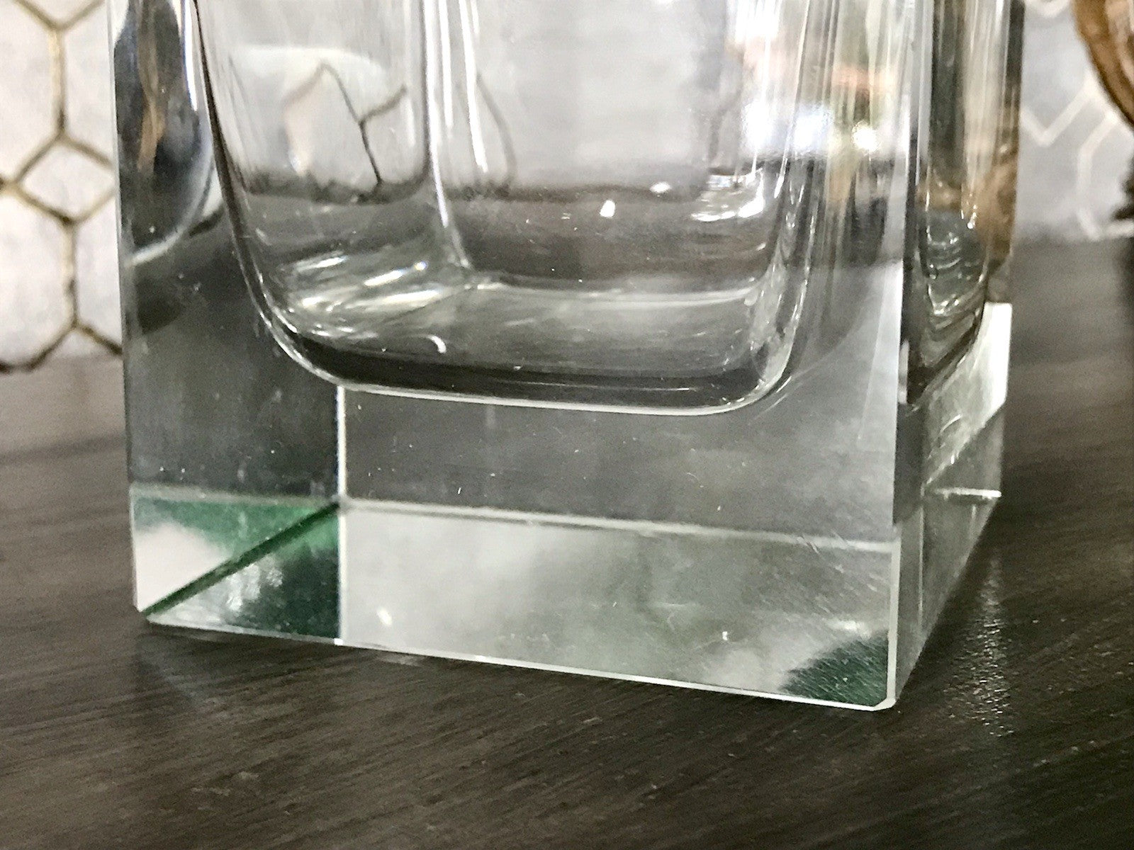 Antik ? Art Déco Kristallglas Design Moser? Posselt ? Karaffe EDEL geometrisch