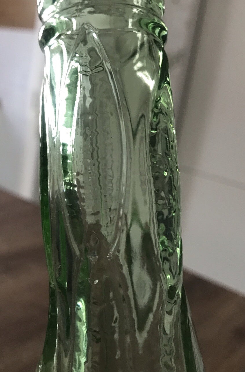 Antik? alt Vintage Flasche Glas grün Getränkflasche