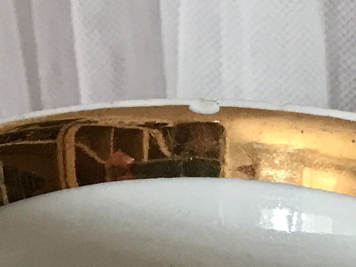 Antik Porzellan Andenken Becher Gedeck Sammeltasse Tasse „Dem Hausherrn“
