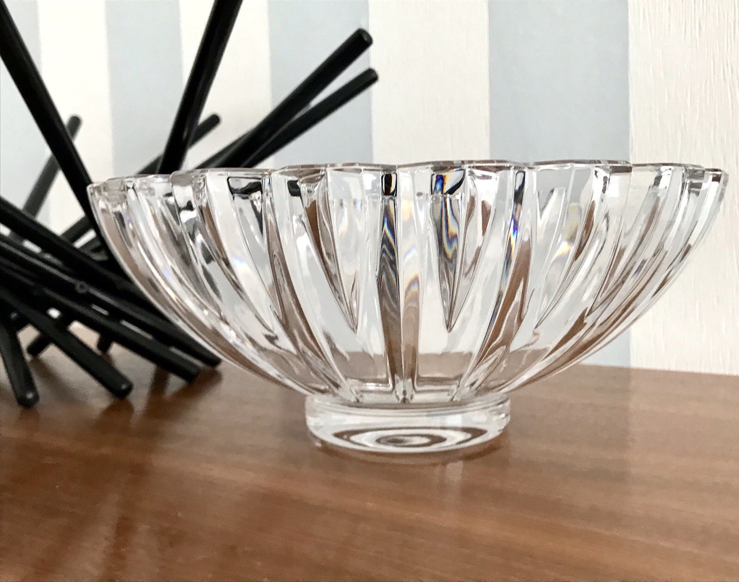 Villeroy&Boch Edel Vintage Designer Glas Schale signiert Kristallglas