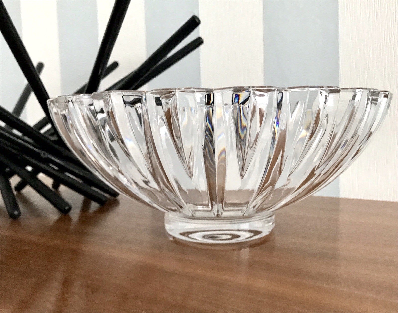 Villeroy&Boch Edel Vintage Designer Glas Schale signiert Kristallglas