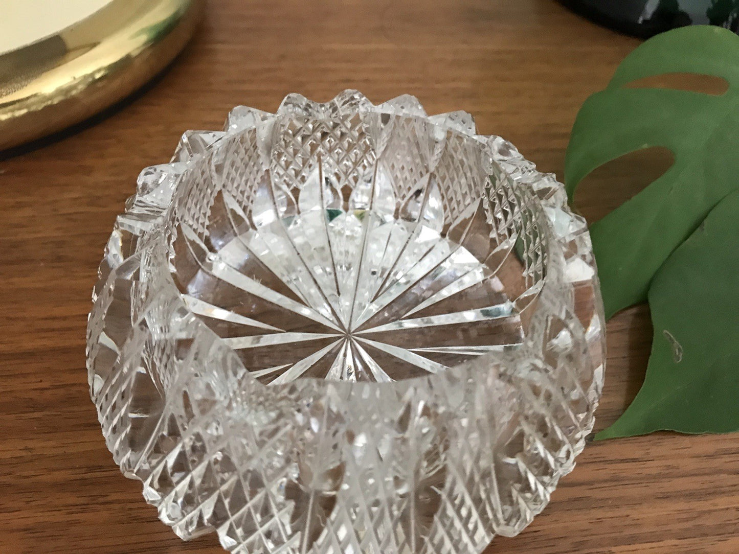 Alt antik? Aschenbecher Designer  Ascher Kristallglas EDEL Schliff Schnitt