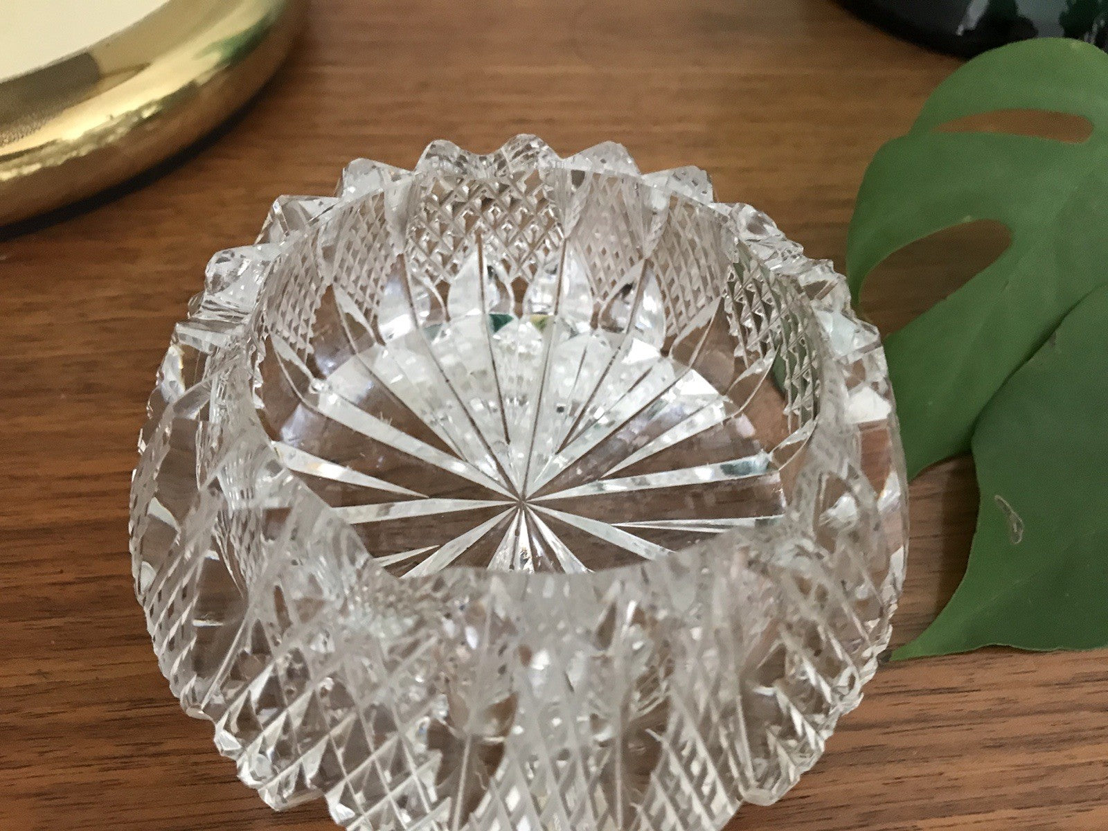 Alt antik? Aschenbecher Designer  Ascher Kristallglas EDEL Schliff Schnitt