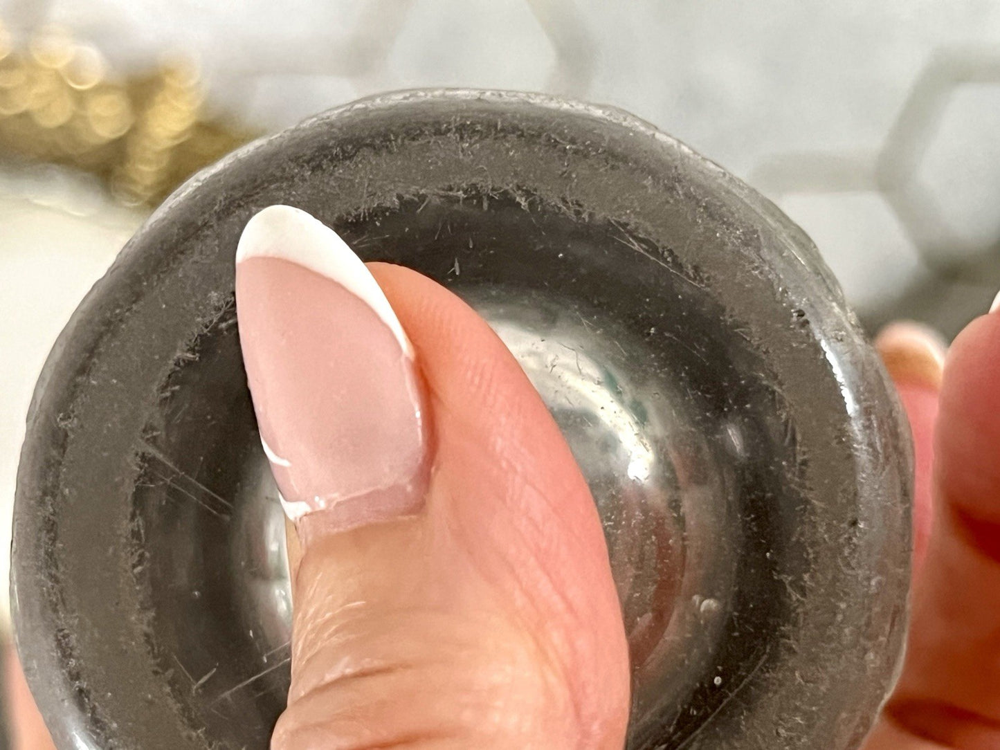 Antik ~1870 2 hohe Becher Gläser Glas Schälschliff  Oliven Eichstrich Dubben?