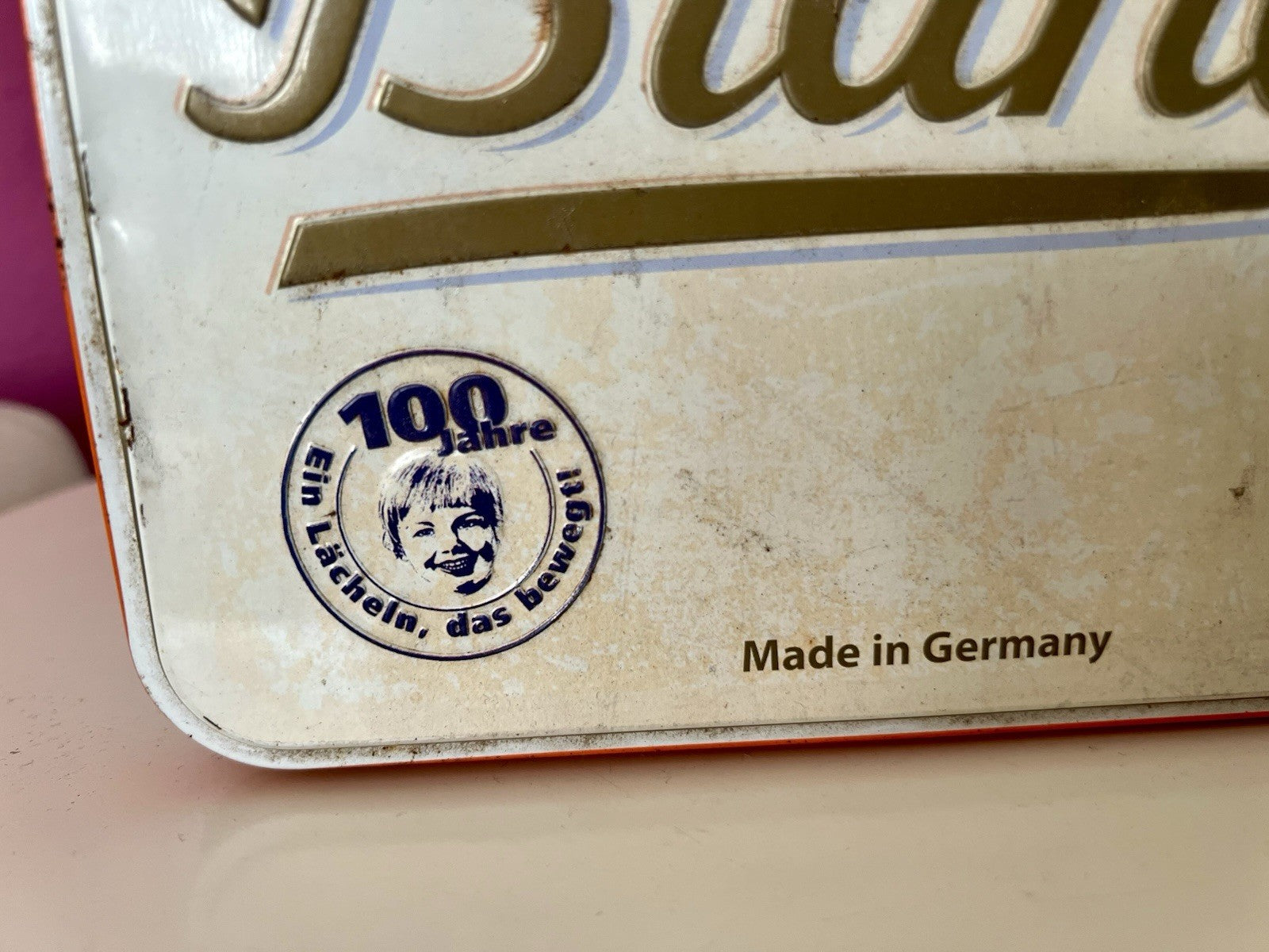 Vintage Blechdose Brandt Zwieback 100 Jahre Jubiläum