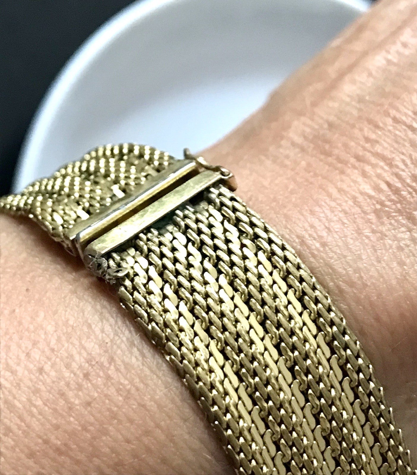 Vintage Teppicharmband Armband vergoldet Amerik. Doublè