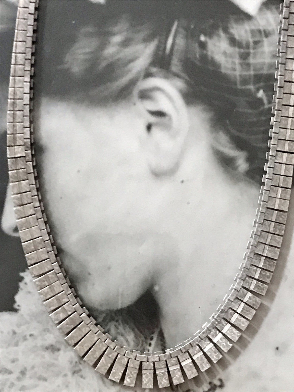 Alt Vintage Edel 925 Silber Collier Halskette Design