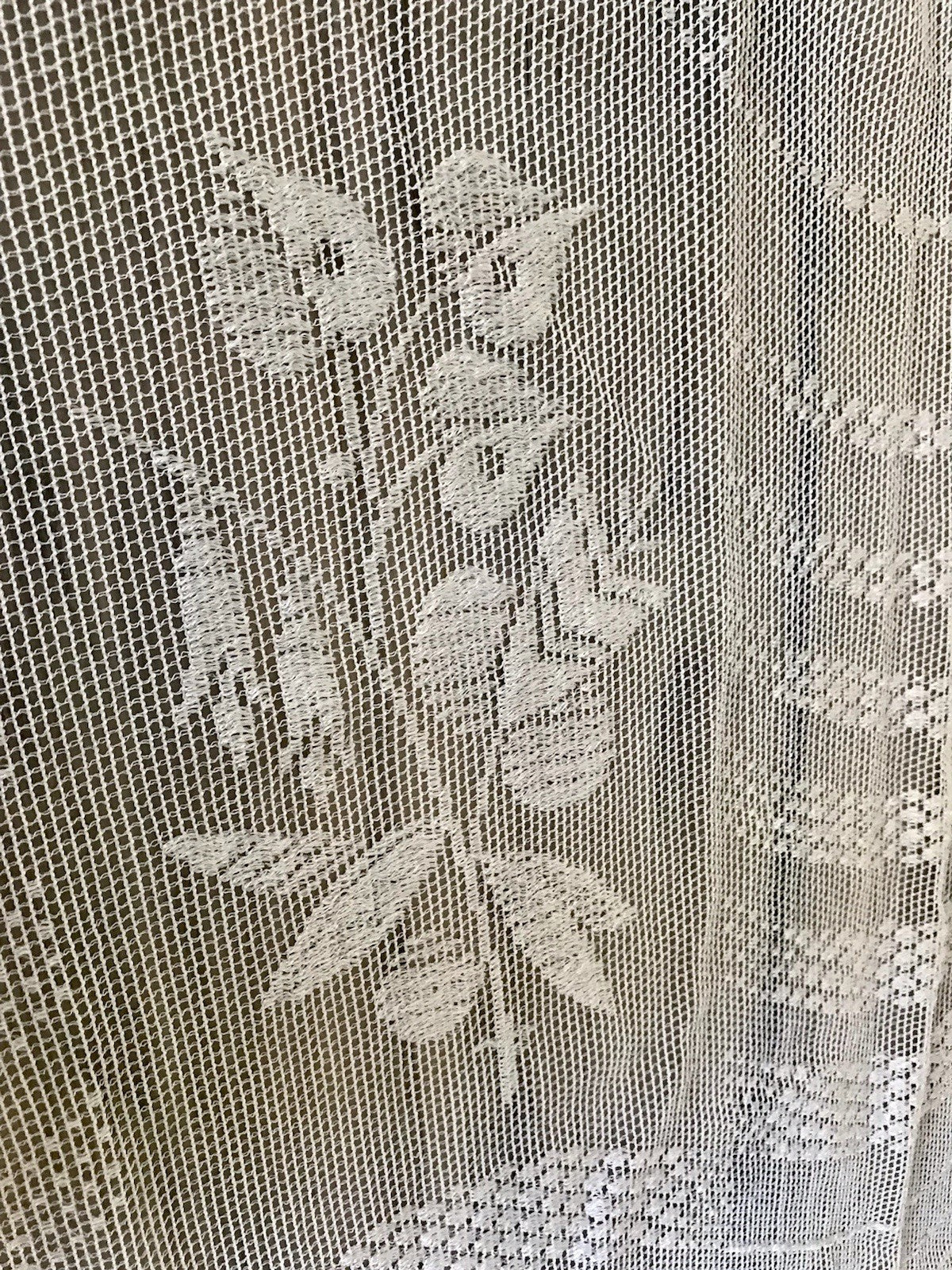 Antik Art Déco Fenster Gardine Vorhang Baumwolle? Filetspitze So Schön! Spitze