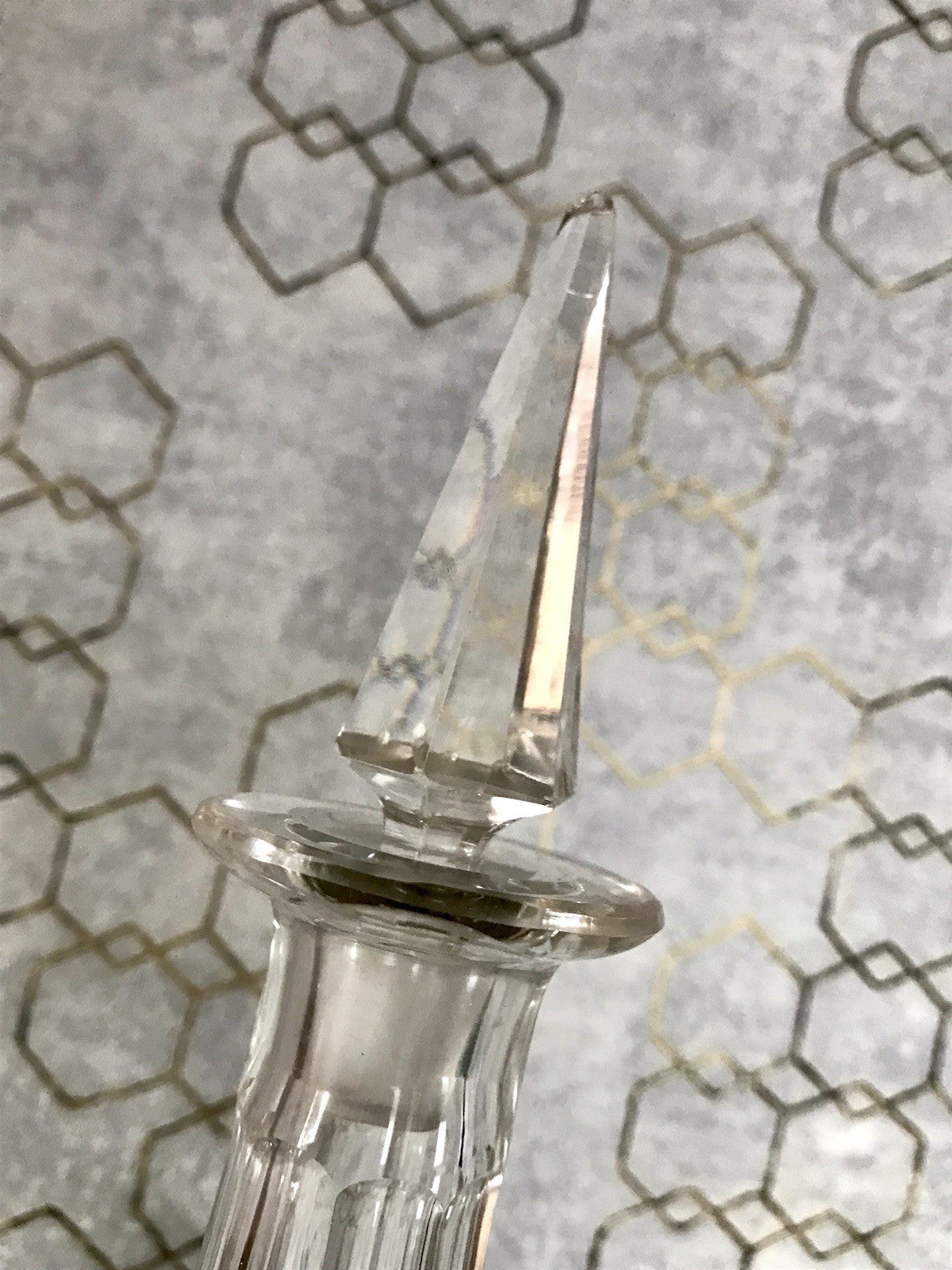 Antik Saint Louis? Glaskaraffe Karaffe Kristallglas wundervoll Bleikristall Edel