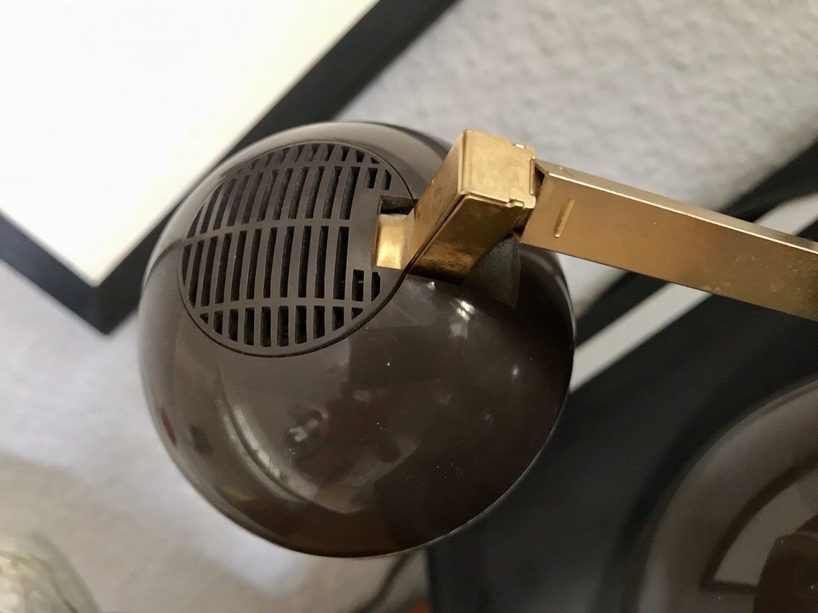 Vintage Space Age 60er 70er Tischleuchte Lampe Leuchte Eyeball veaun gold