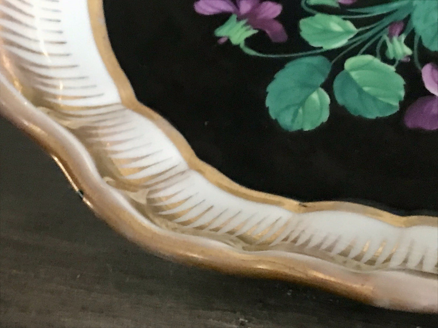 Antik Moabit Friedrich A. Schumann Porzellan Schale Zierschale ~1840 Biedermeier