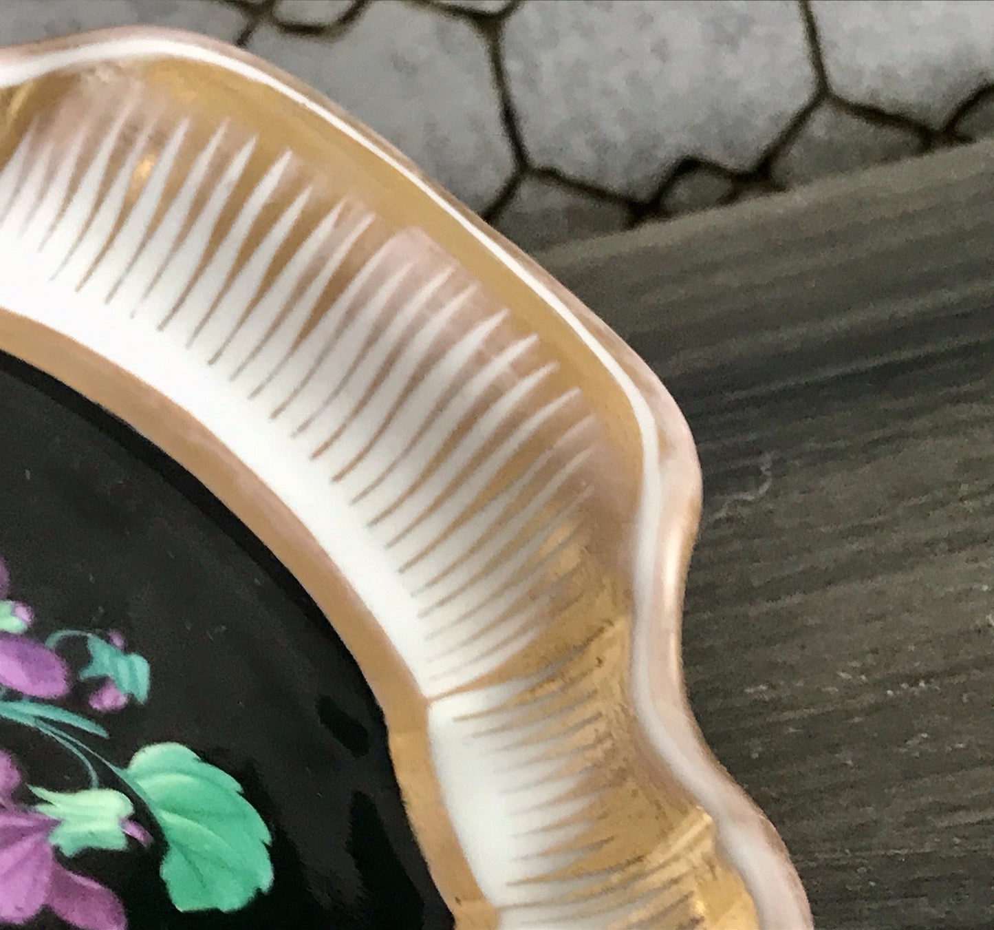 Antik Moabit Friedrich A. Schumann Porzellan Schale Zierschale ~1840 Biedermeier