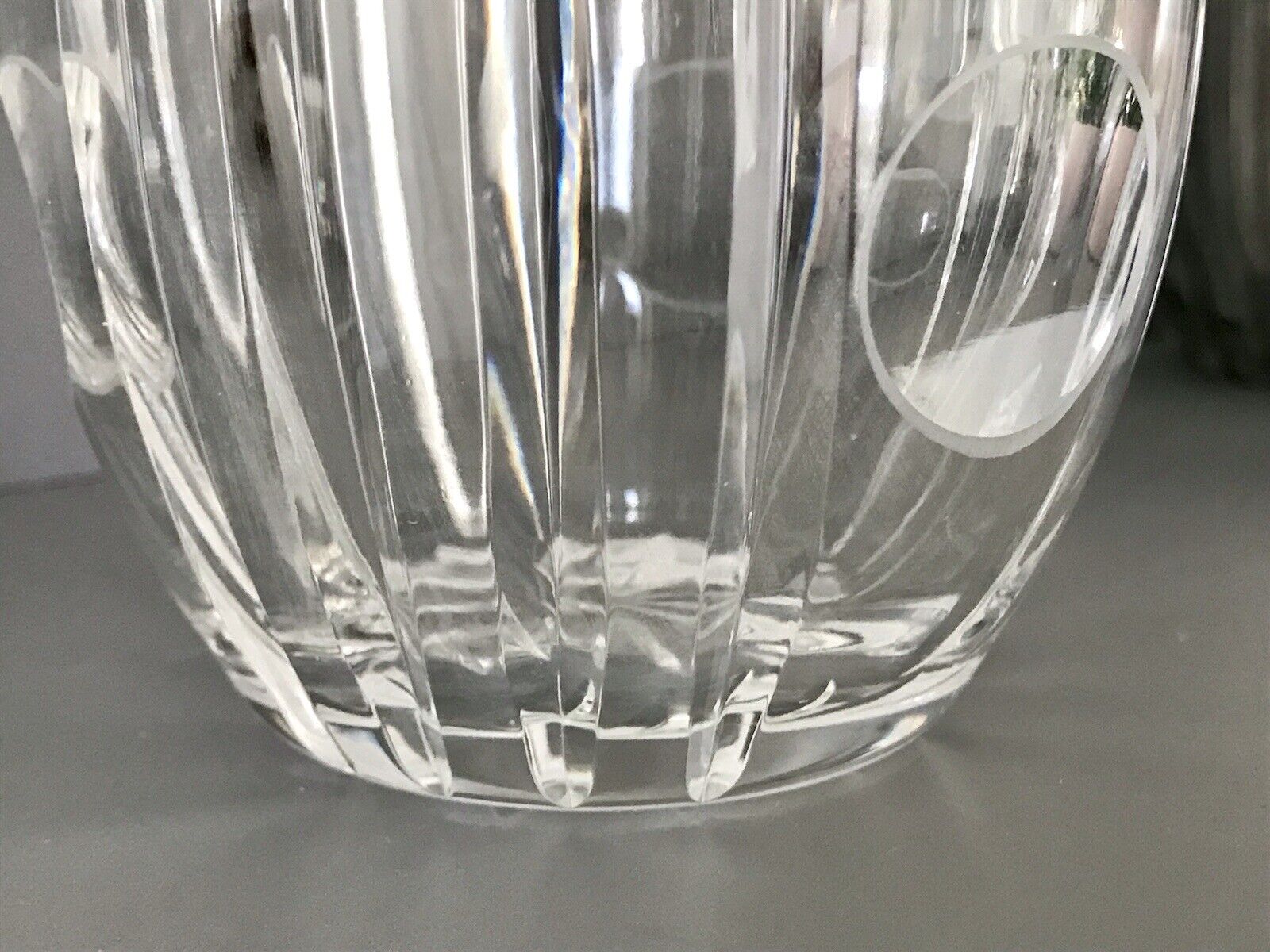 Edel! Vintage 60er 70er Vase Glasvase Kristallglas Space Age wunderschön! MCM