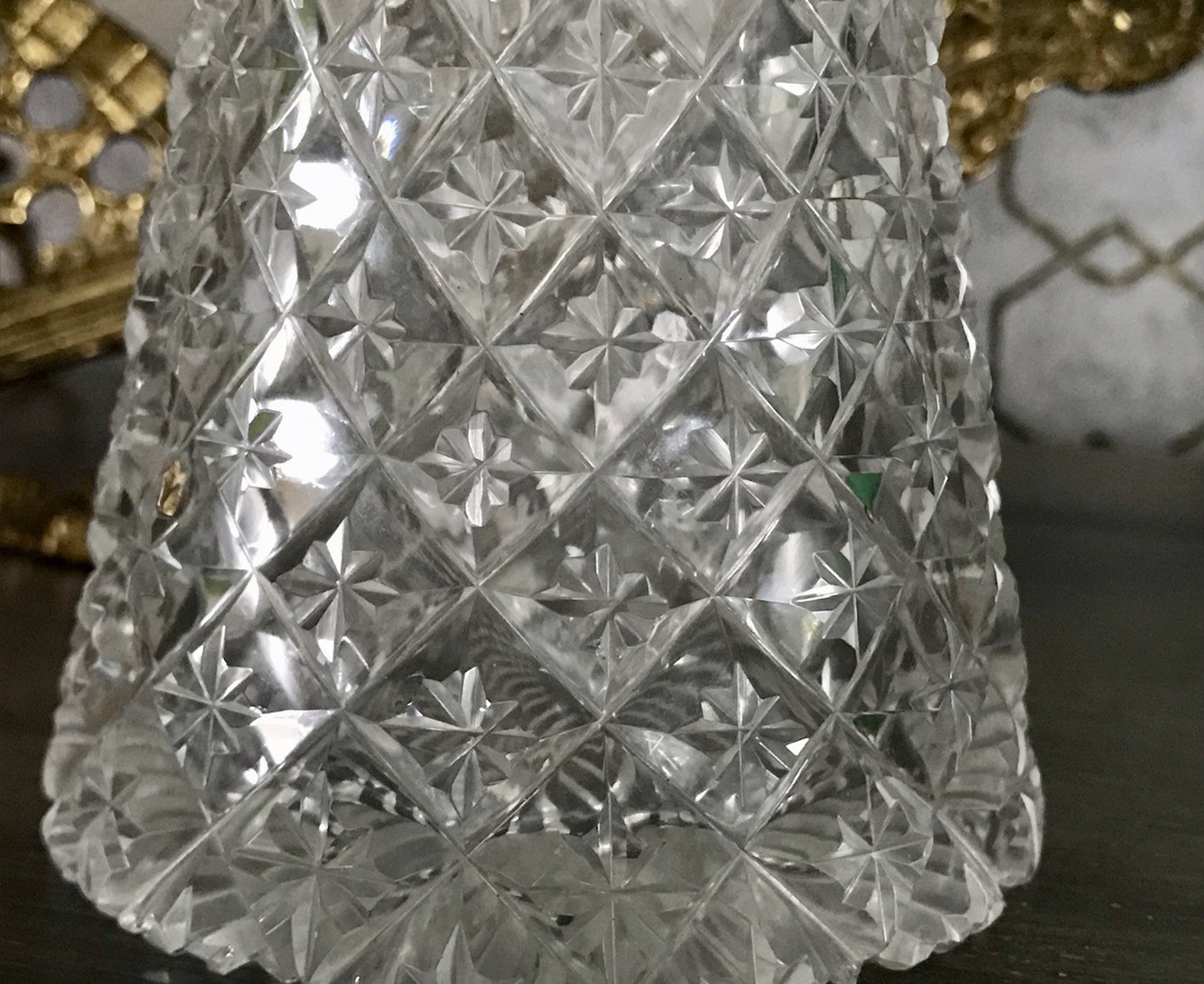 Antik Baccarat? Glaskaraffe Karaffe Kristallglas wundervoll Bleikristall Edel