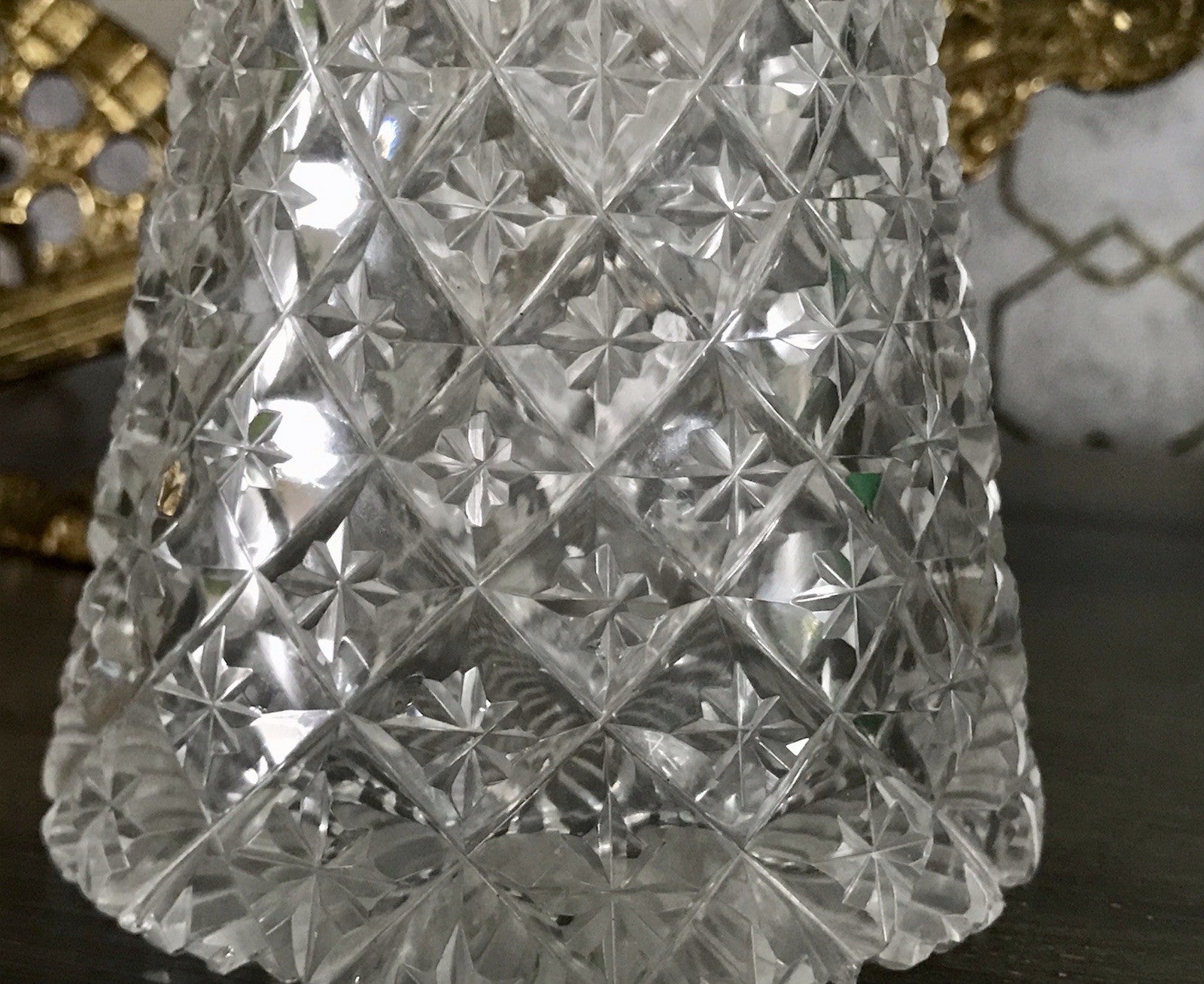 Antik Baccarat? Glaskaraffe Karaffe Kristallglas wundervoll Bleikristall Edel