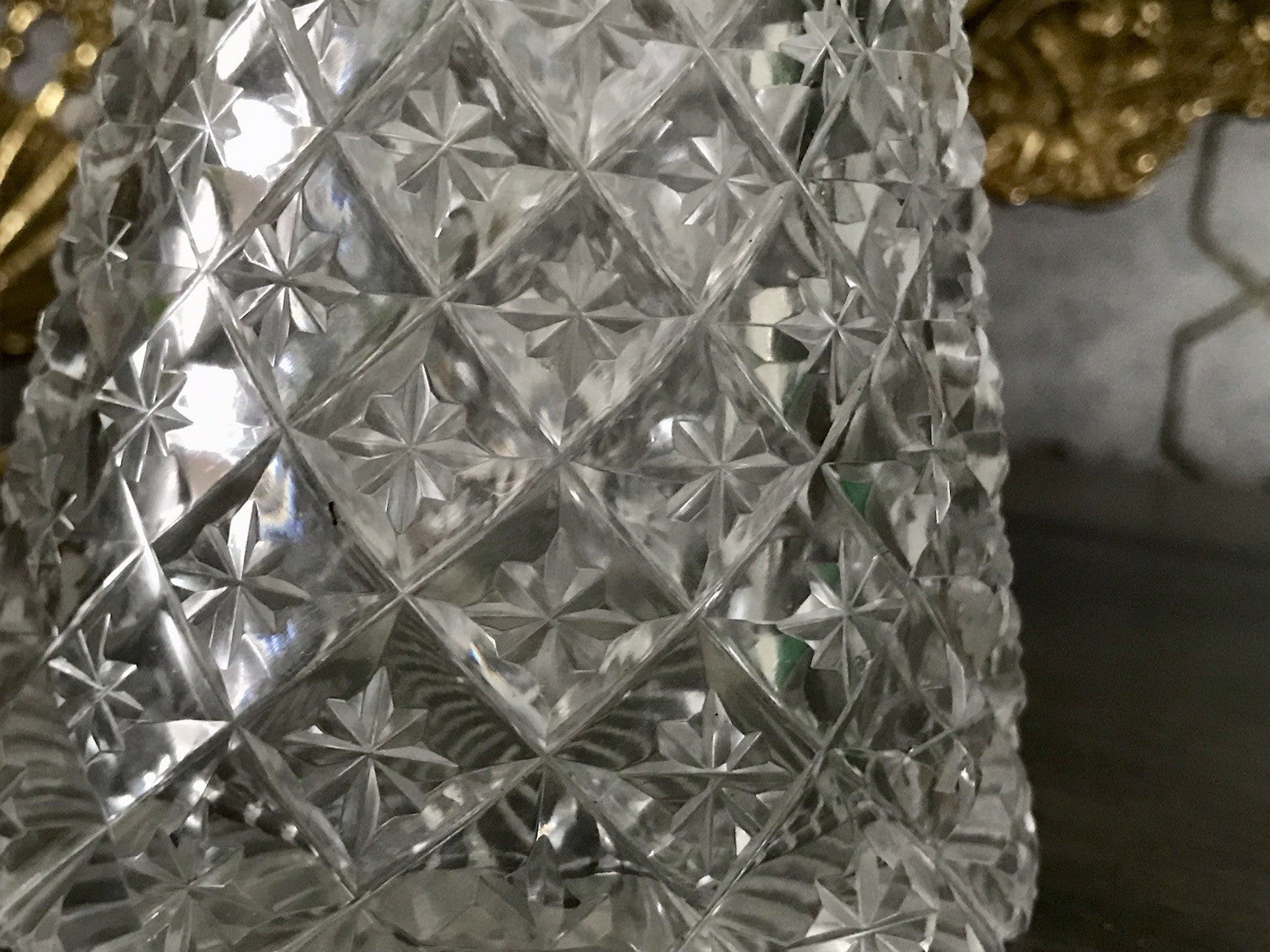 Antik Baccarat? Glaskaraffe Karaffe Kristallglas wundervoll Bleikristall Edel