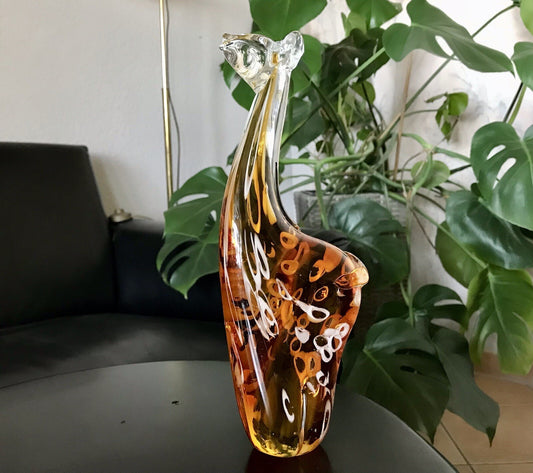 Vintage Murano? 60er Giraffe Figur Skulptur Briefbeschwerer? Glas mundgeblasen