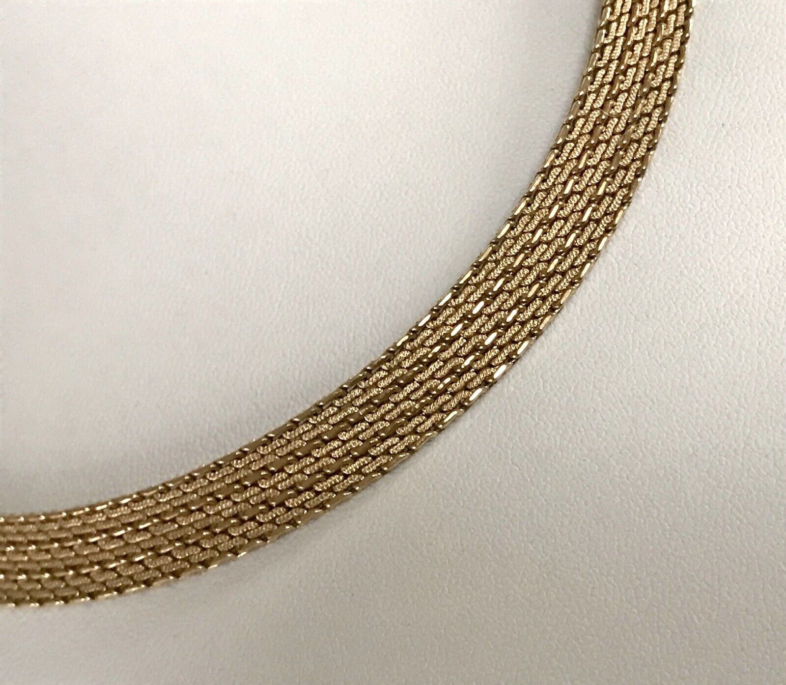 Vintage 60er MP Collier Halskette Amerik. Doublè gold Choker Statement SCHÖN