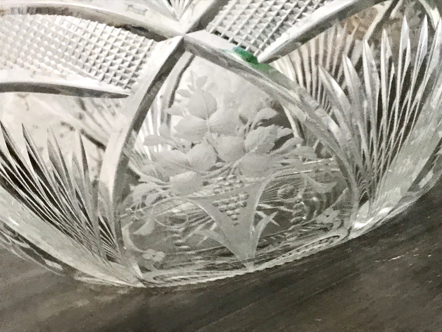 Antik Jugendstil SEHR EDEL Glasschale Schale Kristallglas Glas Schliff geätzt?