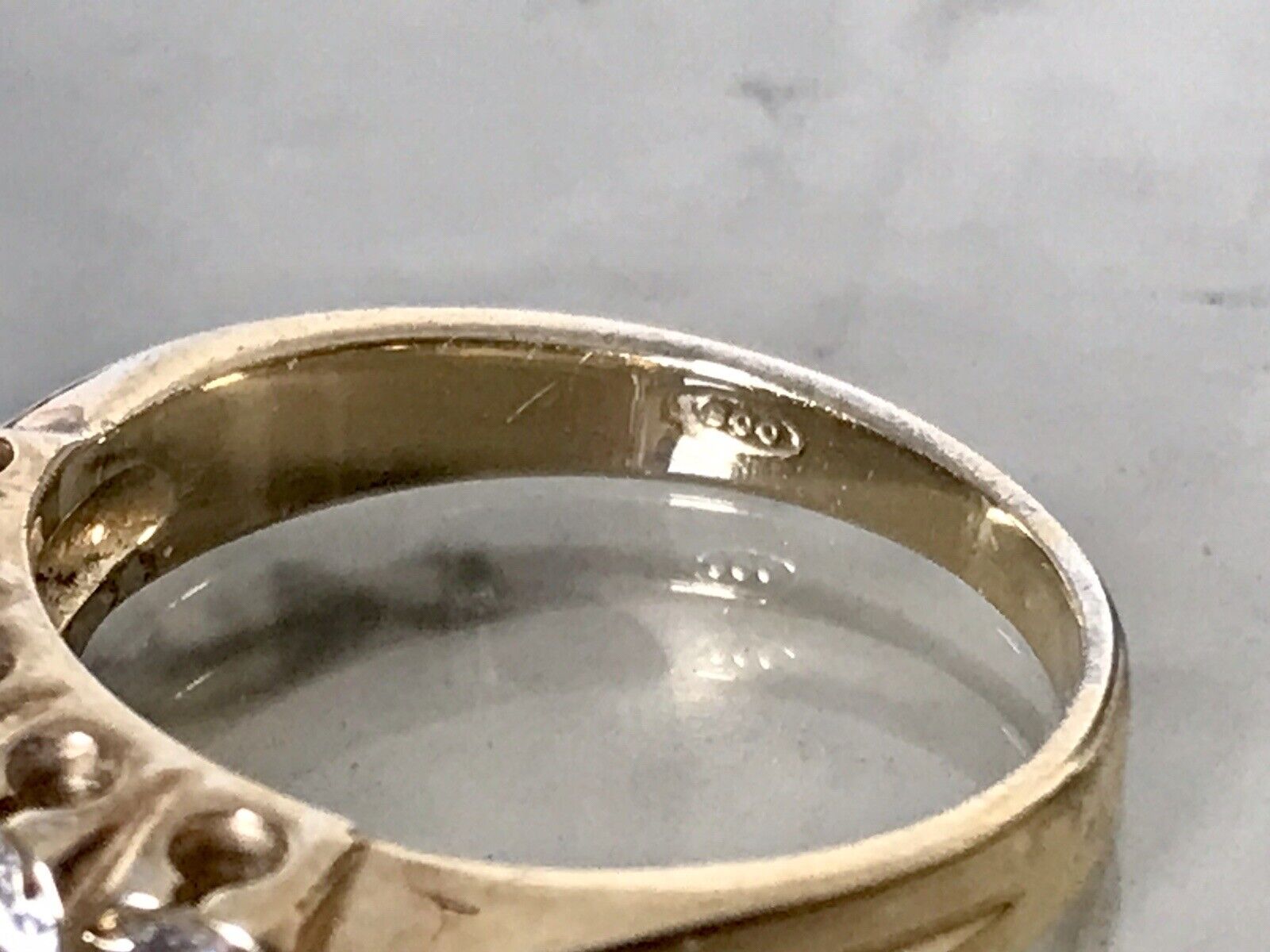 Antik ? Vintage Damen Memory Ring Steine Silber 800 Gr.55 56 1,75 17,8 vergoldet