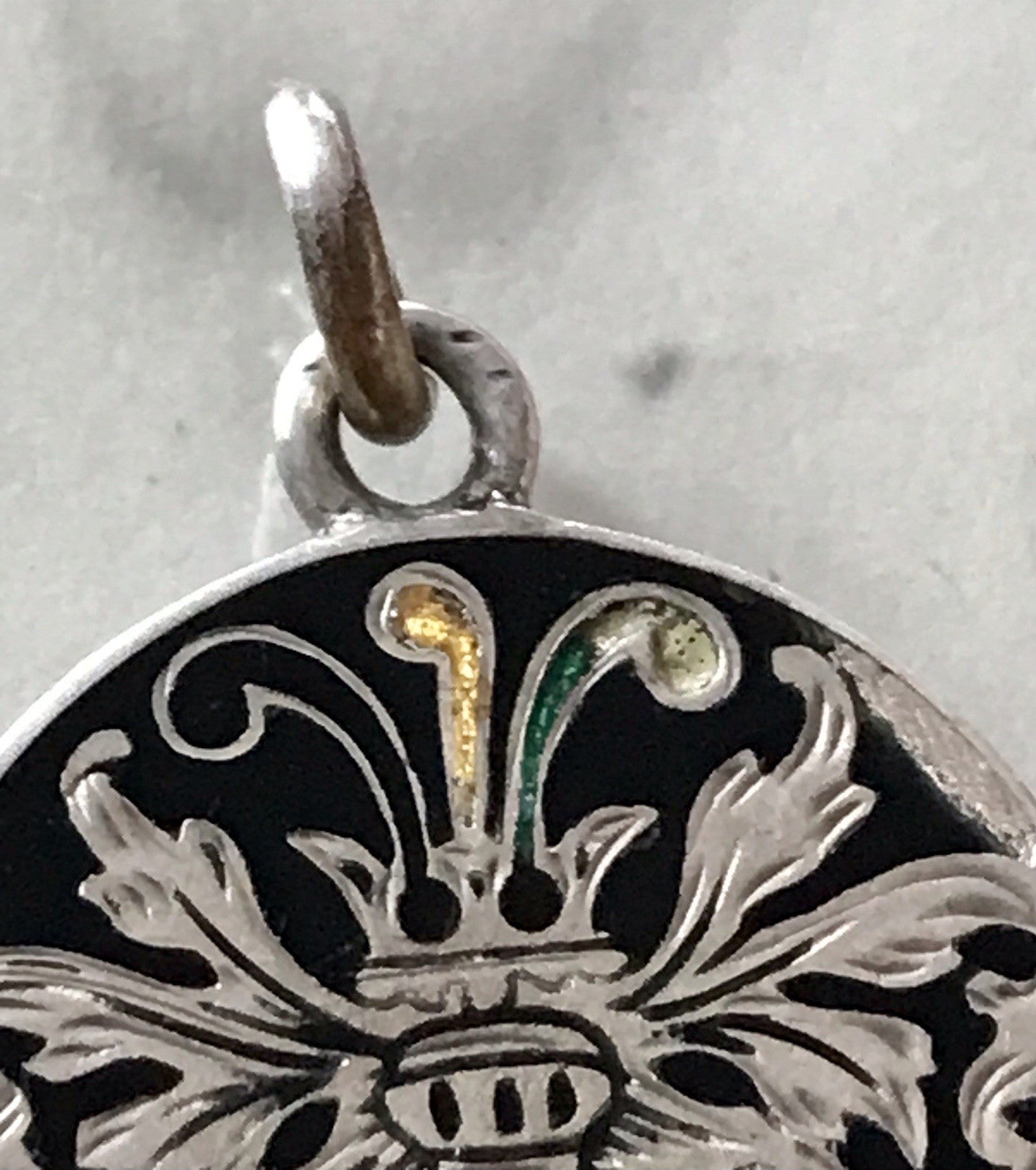 Antik Anhänger Studentika 800 Silber Burschenschaft Studentenverbindung