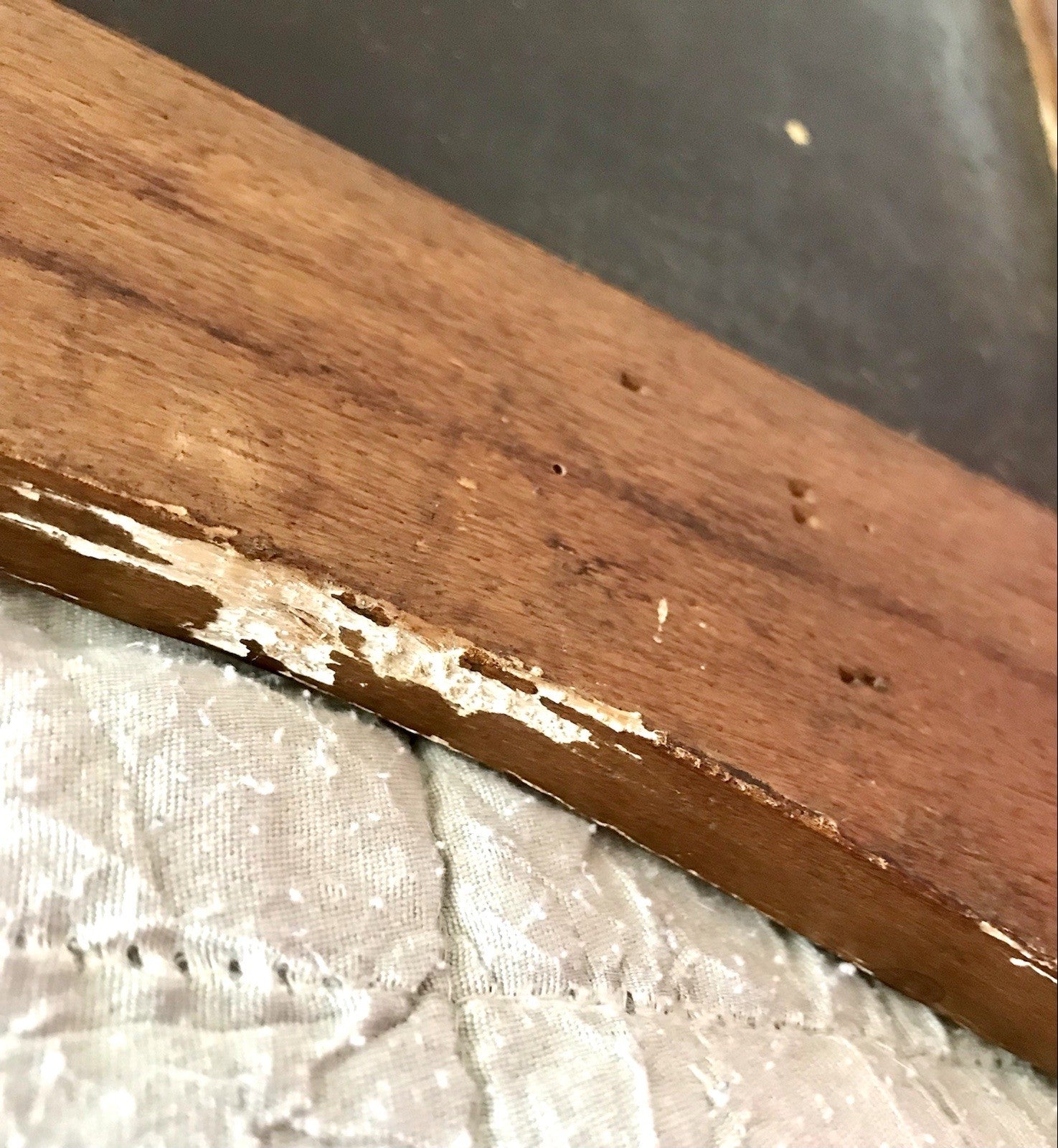 Antik französisch Spiegel facettiert ~1900 Art Noveau Holz Wandspiegel gold