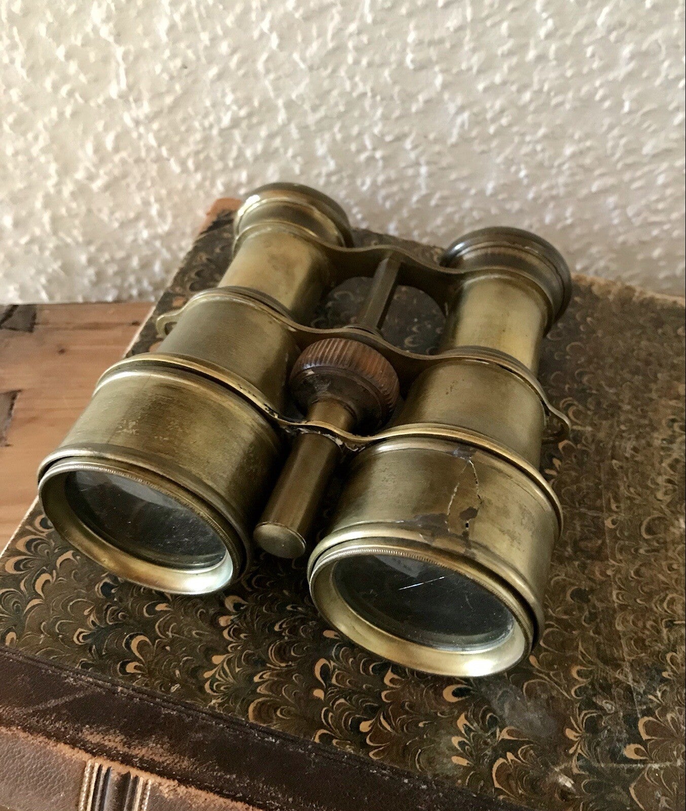 Antik Fernglas Opernglas Messing