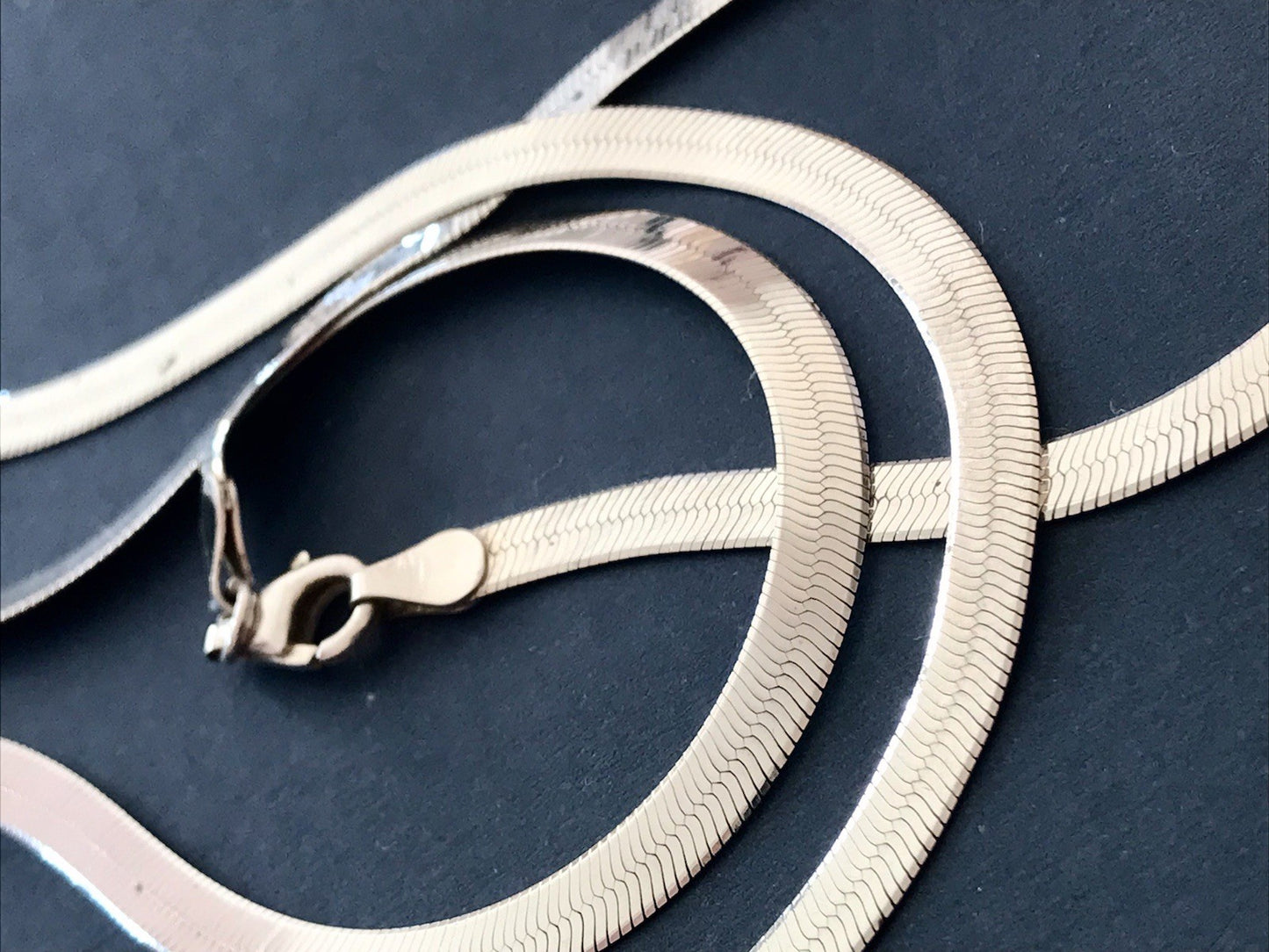 Vintage Modern 925 Silber Schmuck Set Collier Halskette & Armband Zeitlos