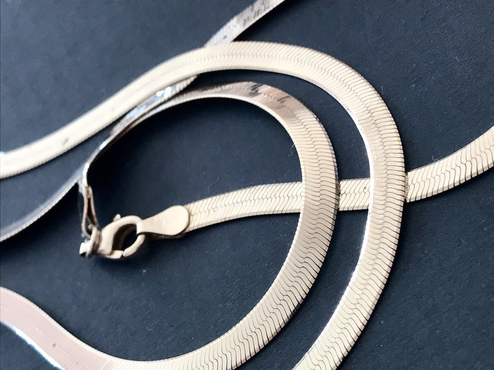 Vintage Modern 925 Silber Schmuck Set Collier Halskette & Armband Zeitlos