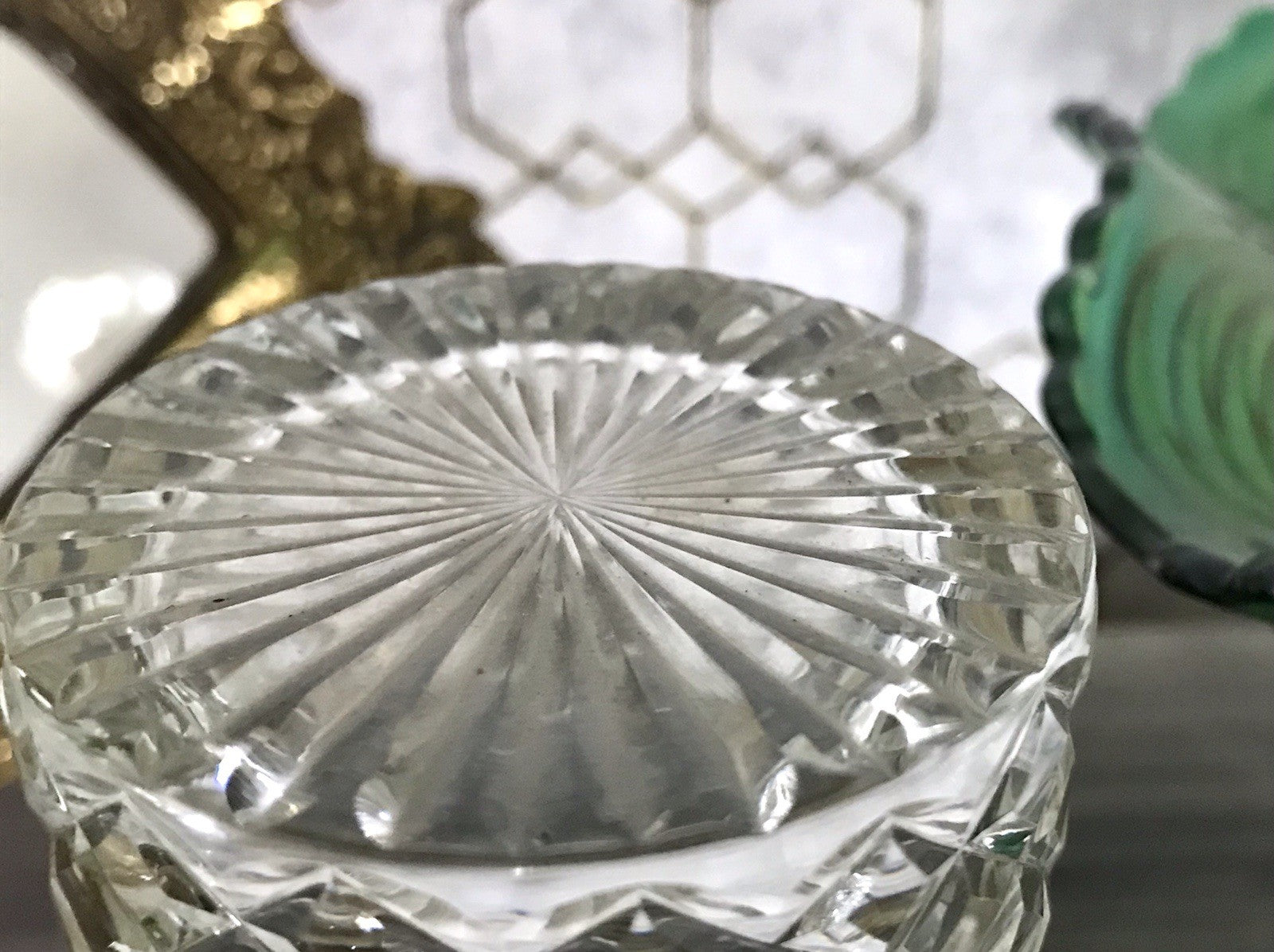 Antik ? alt Art Déco Vintage Baccarat Schnitt Bleikristall Edel 3tlg Raucherset