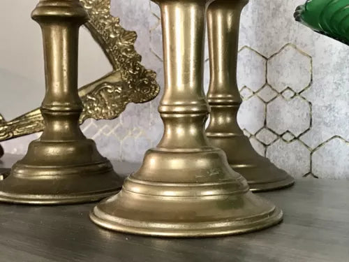 Antik ? alt Vintage 3 Kerzenleuchter Kerzenständer Kerzenhalter Messing massiv