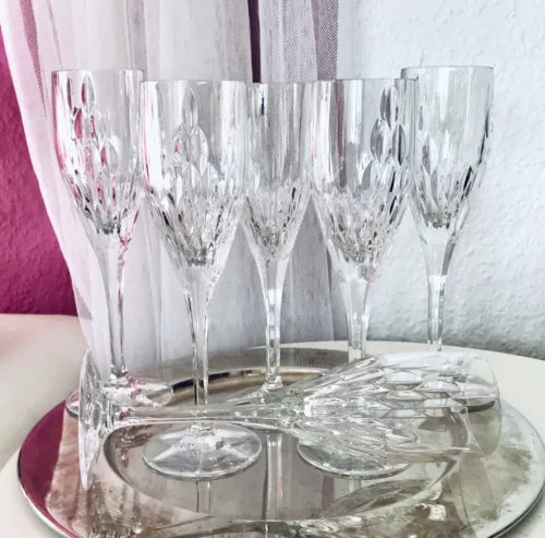 Vintage 6 EDEL Nachtmann Champagner Sektflöten Sektgläser Glas Kristallglas